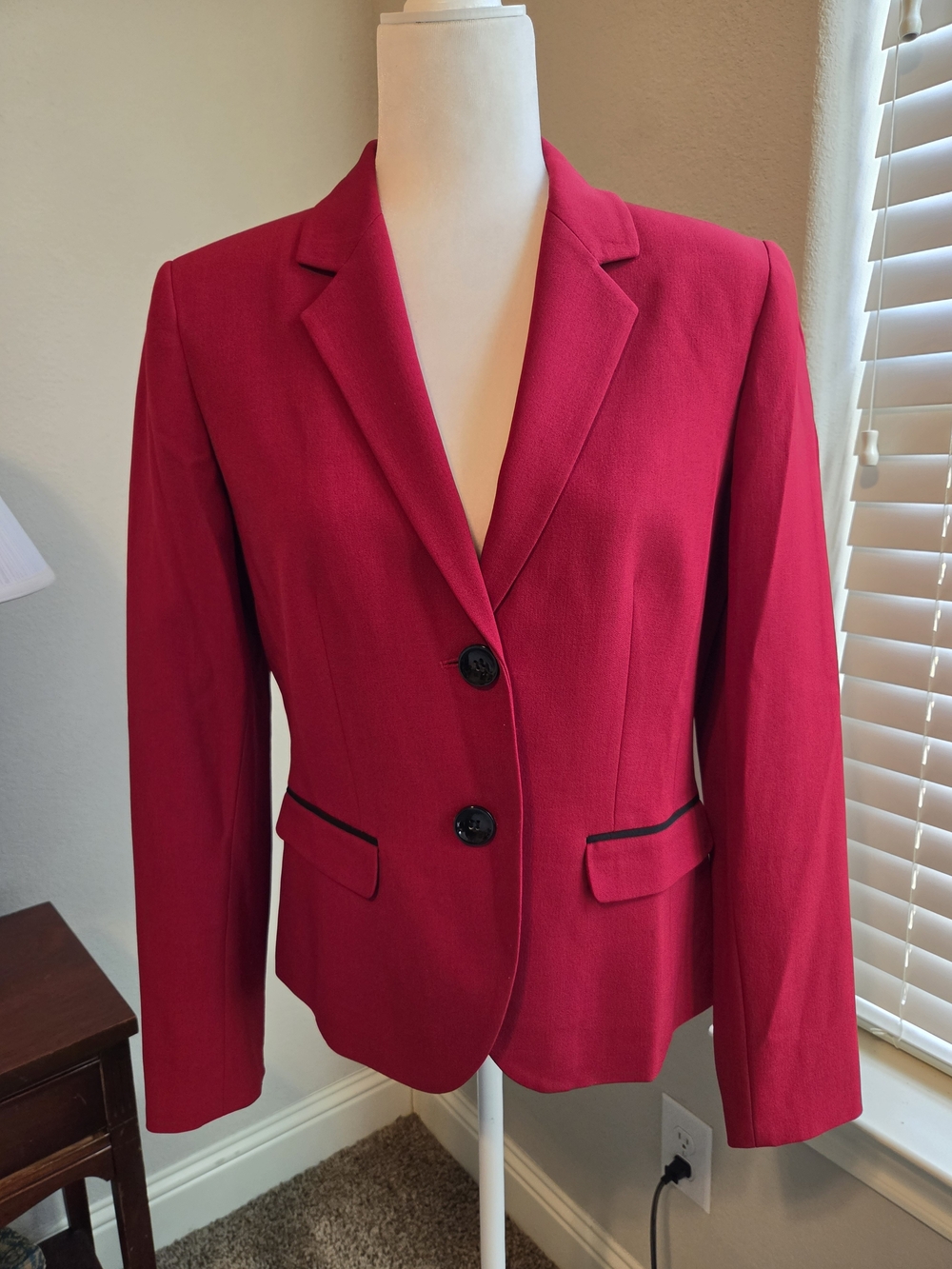 Classic Women's Red Tailored Blazer